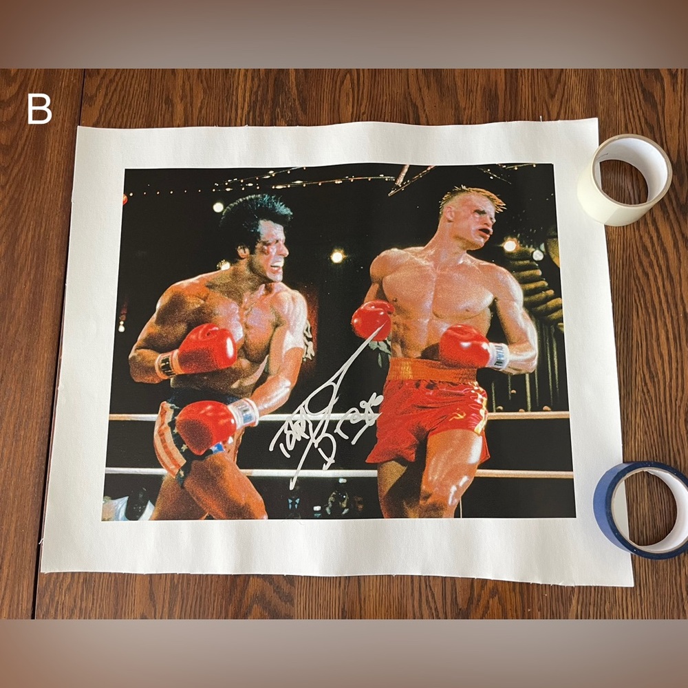 Rocky 4 Ivan Drago 20”X24” Dolph Lundgren Signed Canvas Print - NEW